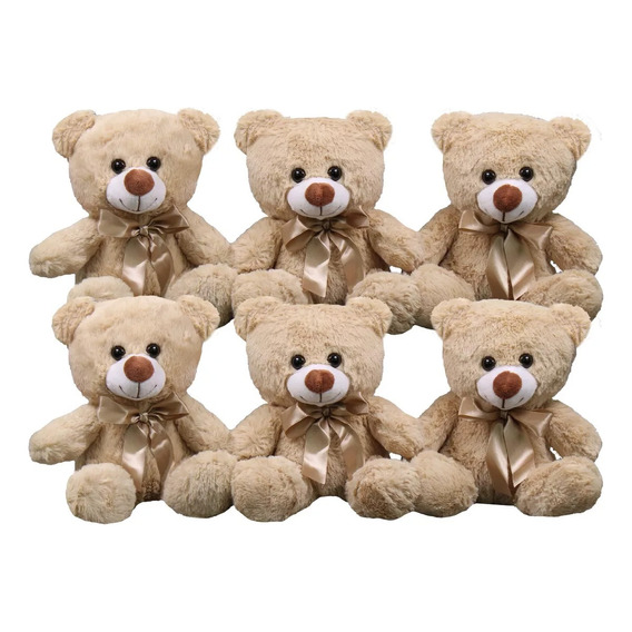 Osos De Peluches Mayoreo 6 Pzas Adornos Muñecos Niños Regalo