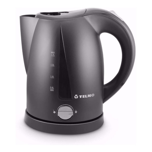 Pava Eléctrica Yelmo Desayuno Negra 220v 1.7l Mate Corte Color Negro