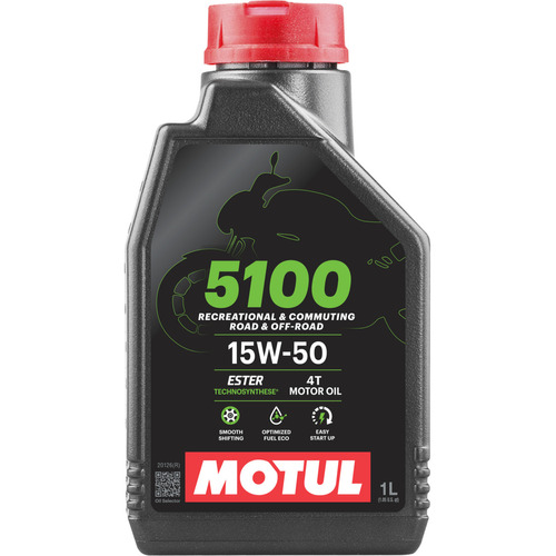 Aceite para motor Motul semi-sintético 15W-50 para motos y cuatriciclos de 1 unidad