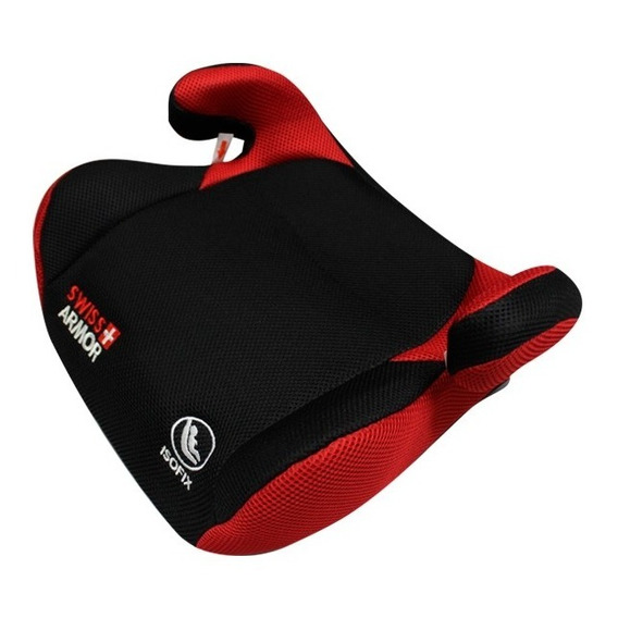 Alzador Con Isofix Rojo Y Negro Swiss Armor