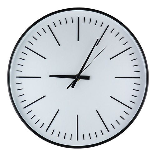 Reloj De Pared Analógico 30 Cm Blanco Modern
