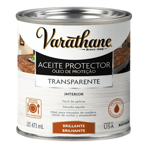 Aceite Protector Grado Alimenticio Rust-oleum Varathane