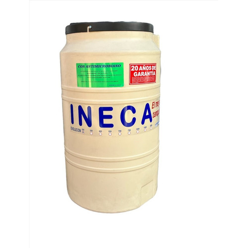 Ineca Domiciliario Tricapa Tanque de agua vertical polietileno 200L beige de 98 cm x 58 cm