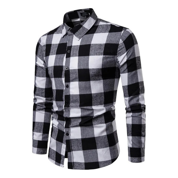 Camisa De Cuadros Manga Larga | Camisas Leñadora Hombres