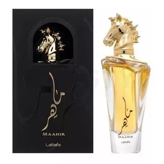 Perfume Lattafa Maahir Edp 100ml Árabe Cavalo Dourado