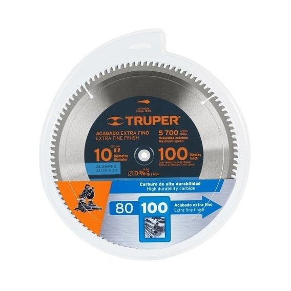 Disco Sierra Aluminio 10 100 Dtes. Truper (envío Gratis)