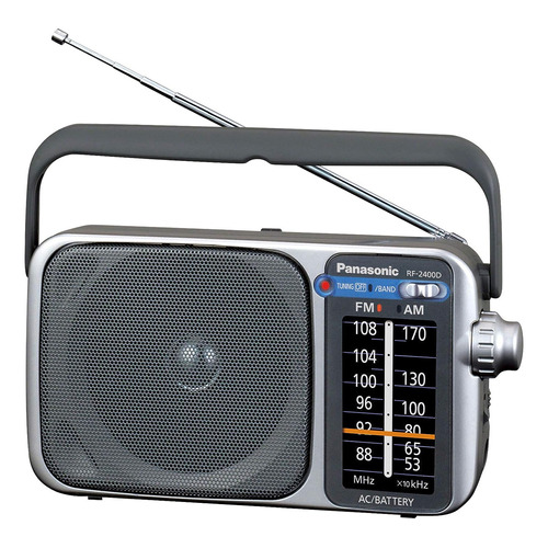 Radio Am/fm Panasonic Rf-2400d Portátil, Pilas O Adaptador