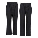 Pack De 2 Pantalones Holgados De Chef Para Hombre Y Mujer 