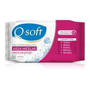 Toallitas Desmaquillantes Q-soft Agua Micelar (12 Paquetes)