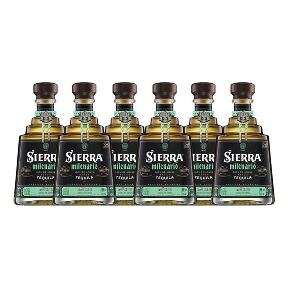6x Tequila Sierra Milenario Añejo Premium