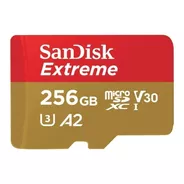 Tarjeta De Memoria Sandisk Sdsqxa1-256g-an6ma  Extreme Con Adaptador Sd 256gb