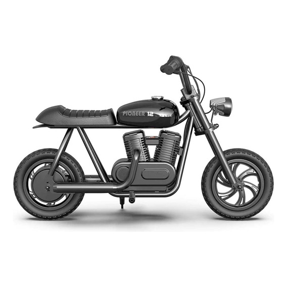 Moto Eléctrica Infantil Hyper Gogo Pioneer 12 Básica Color Negro