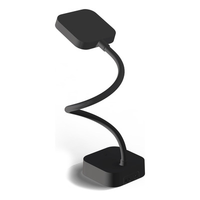Lampara De Escritorio Led Saveira Negra Flexible Tl200n Mks