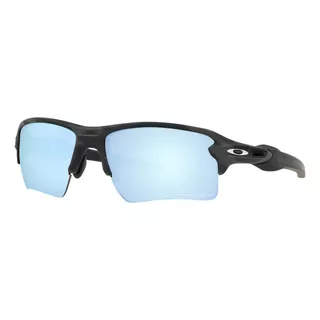 Anteojo Lente De Sol Oakley Flak 2.0 Polarizado Oo9188 Color Azul Claro Color De La Lente Prizm Deep Water Color De La Varilla Matte Black Camo Color Del Armazón Matte Black Camo Diseño Envolvente