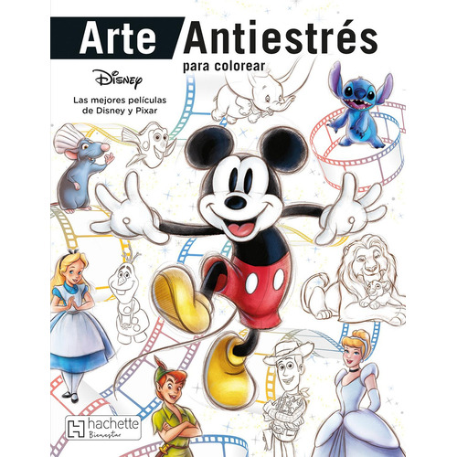 Las mejores películas Disney: No, de García Cerezo, Tomás. Serie arte antiestres, vol. 1. Editorial Hachette Bienestar, tapa pasta blanda, edición 1 en español, 2023