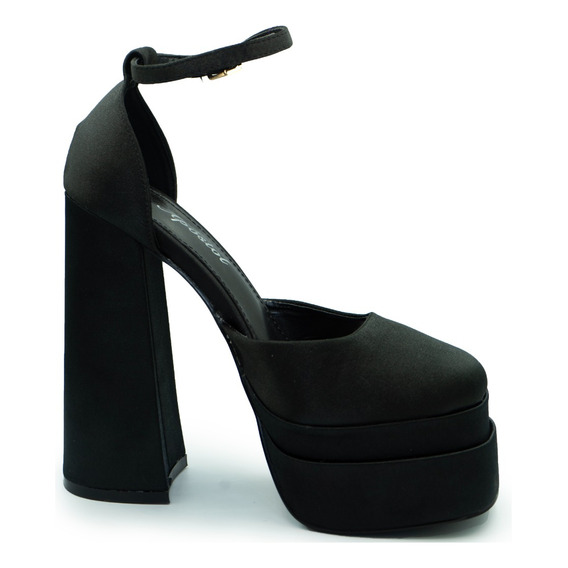 Zapatos Tacones Alto Para Fiesta Mujer Plataforma Negro