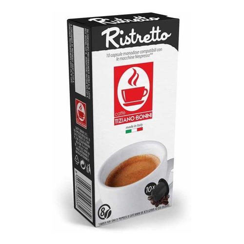 Caja 10 Capsulas Cafe Bonini Ristretto Nespresso