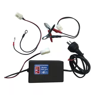 Cargador Profesional 12 Volt Para Baterias De Moto Con Ficha