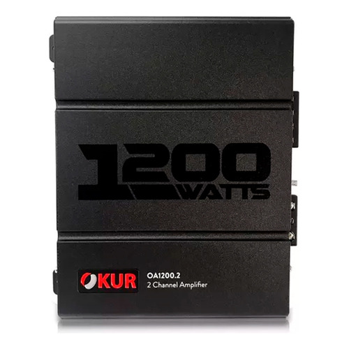 Amplificador De Audio Para Auto Okur Oa1200.2 2 Canales Clase Ab 1200 Watts 2 Ohms Color Negro By Db Drive
