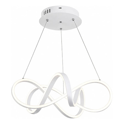 Lampara Colgante Monarca Led Cct Diseño Blanco Luz Desing Blanco