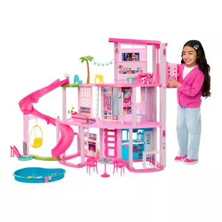 Barbie Mattel Dreamhouse Hmx10 Casa De Bonecas Cor Rosa 