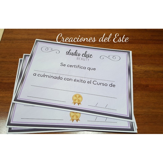 Diplomas Personalizados Diseño Gratis ! Impresos A4