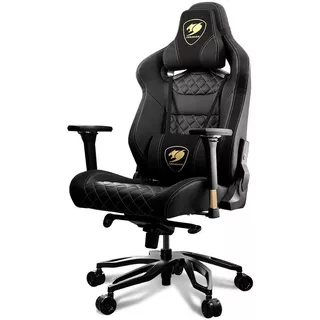 Silla De Escritorio Cougar Armor Titan Pro Gamer Ergonómica  Negra Y Royal Con Tapizado De Cuero Sintético Y Gamuza Sintética