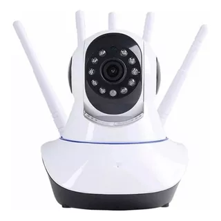 Camara Ip Vigilancia Robotizada Hd/wifi/ 5 Antenas Interior Color Blanco