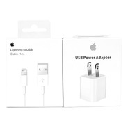 Cargador 5w + Cable Lightning 1mt P/apple iPhone 5 6 7 8 X 