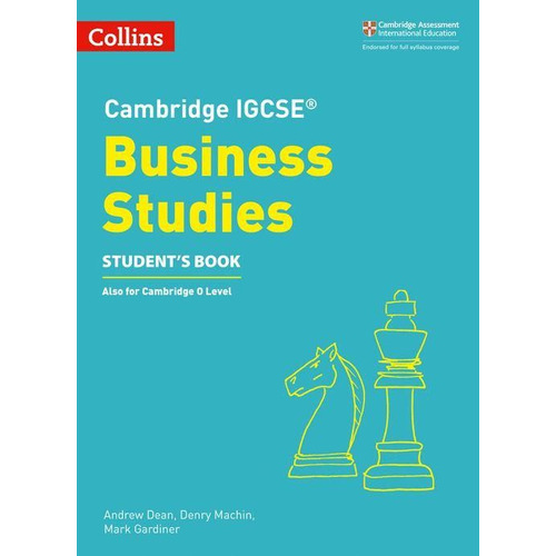 Cambridge Igcse Business Studies - Student's Book, de Dean, Andrew. Editorial HarperCollins, tapa blanda en inglés internacional, 2018