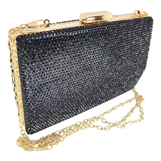 Bolsa Feminina Clutch Brilho Pedraria Strass Festa Premium 