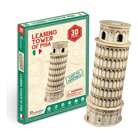 Puzzle 3d - Italia Torre De Pisa Miniatura - Cubicfun