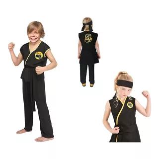 Cosplay Karate Kid Disfraz Cobra Kai Niño Disfraces Hallowen