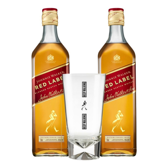Whisky Johnnie Walker Red Label + Vaso  - Tienda Oficial