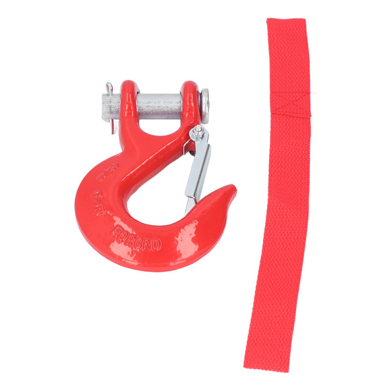 Gancho De Seguridad Clevis Rojo Y Rojo, Acero De 3/8 Pulgada