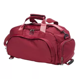 Bolsa Esportiva Esporte Viagem Com Porta Tênis Bagagem Cor Vermelho