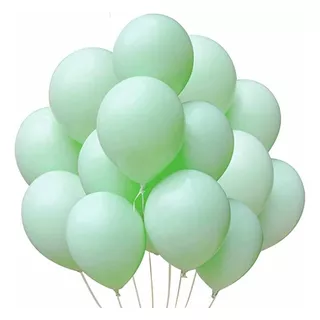 25 Unidades - Balões Bexiga Candy Colors/tons Pastel - N° 9 Cor Verde
