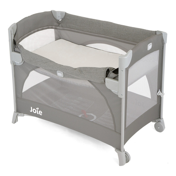 Practicuna Colecho Joie Kubbie Sleep Creciendo Color Foggy Grey Diseño De La Tela Gris