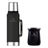 Combo Stanley Termo 950 Ml+ Mate 236 Ml Color Negro