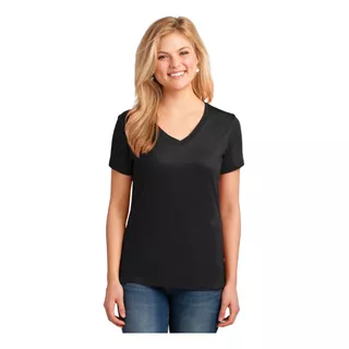 Remera Mujer Escote V Lisa 100% Algodón Premium- Pack X 3 Un