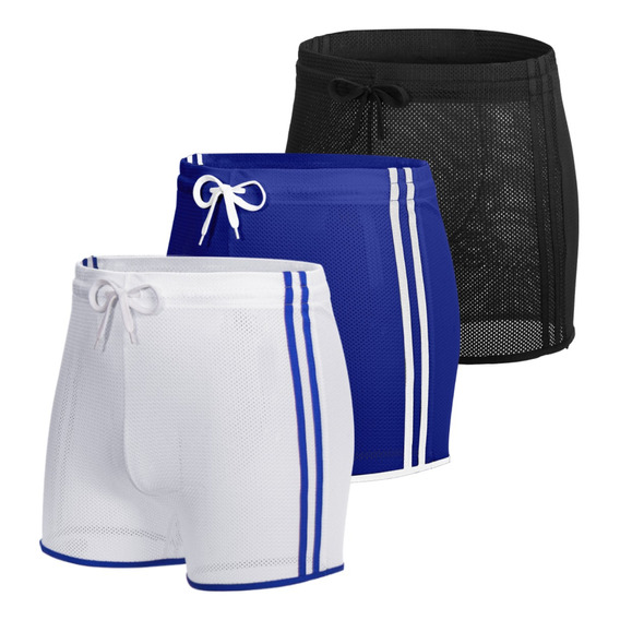 Gimnasio Short Hombre Pantalones Cortos Deportivos 3 Pzs