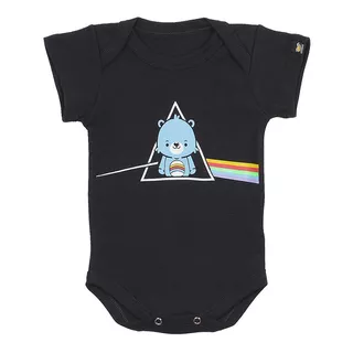 Roupa De Bebê Ursinho Pink Floyd Sátira Preta