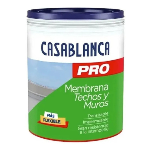 Membrana Liquida Casablanca Pro Techos Y Muros 20k Color Blanco