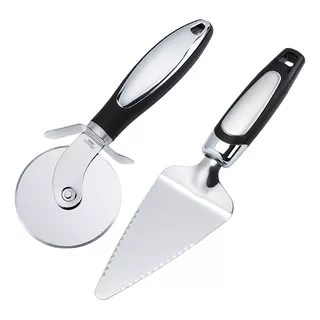 Cortador Para Pizza De Acero Inoxidable (set De 2 Piezas)