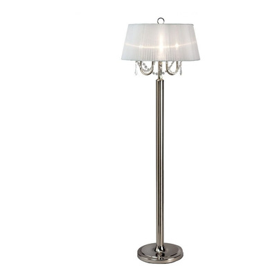 Lampara De Pie Musa 3 Luces Cristal Conica Deco Apto E14 Nk