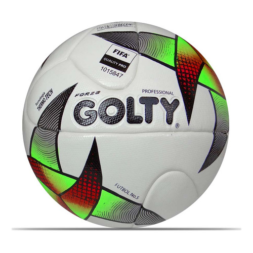 Balón Golty Fútbol Forza Thermotech No.5-blanco Color Blanco