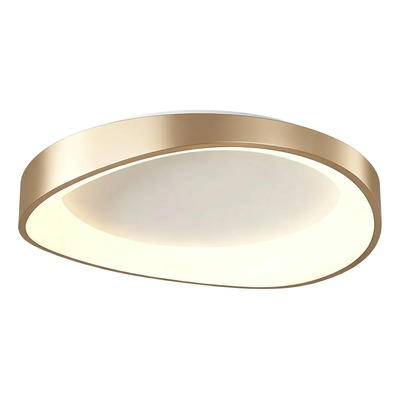 Plafon Moderno Noruega Led Cct Diseño Dorado 48w Dorado