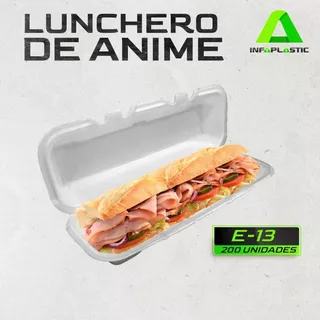 Envase O Lunchero De Anime Termico E-13 Porta Perros Jumbos 