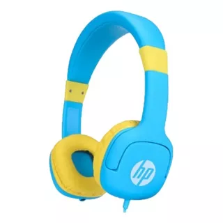 Audífonos Para Niños Hp Modelo Dhh-1600 Celeste/amarillo