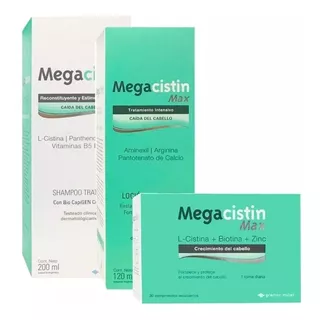 Megacistin Combo Comp Max X30+ Locion 120+shampoo Bonificado